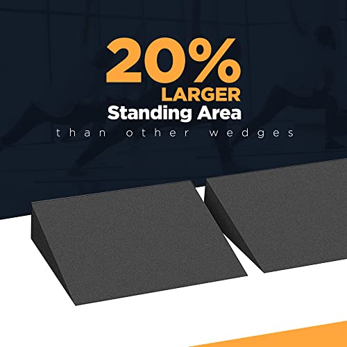 Slant Board - Professional Adjustable Height EVA Foam Wedge for Leg, Calf, Ankle, and Foot Stretching