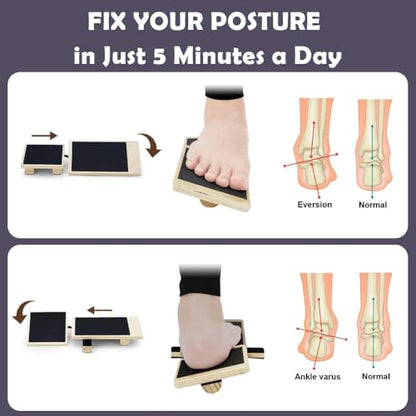 Ankle Balance Board for Stability & Strength Training – Single Leg Balance Board Wobble Board Balance Trainer for Ankle Strengthener, Axis Board for Home Gym, Rehab & Athletic Training
