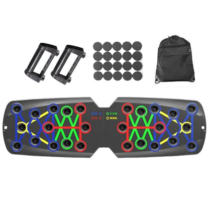 Multifunctional Push Up Boards Press Board Equipment Pushup Stands Push Boards Exercise with Resistance Band Multifunctional Fitness - color: J