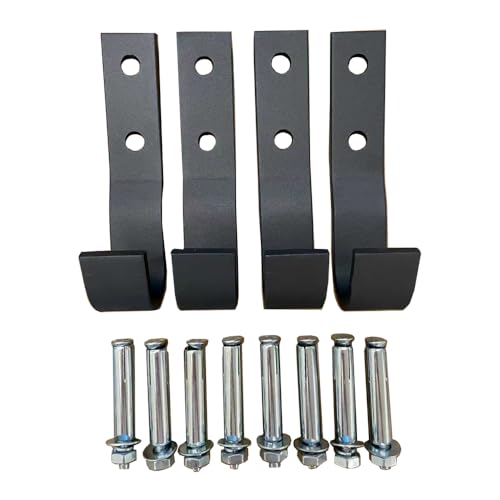 Wall Mount Hooks, Multifunctional Wall Mounted Pull Up Bar Four Hooks with Wall Mount Screws