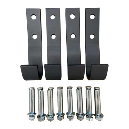 Wall Mount Hooks, Multifunctional Wall Mounted Pull Up Bar Four Hooks with Wall Mount Screws