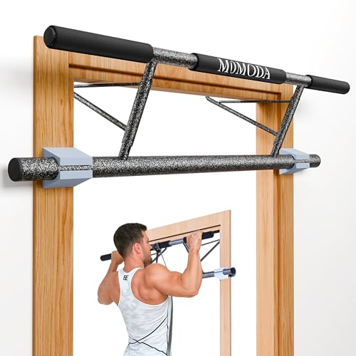MOMODA Doorway Pull Up Bar, Home Gym Fitness Chin-Up Bar for Door Frame