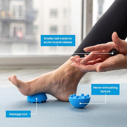 NABOSO Neuro Ball, Foot Myofascial Release Tool, Textured Massage Ball for Feet, Self Massage, Mobility and Recovery