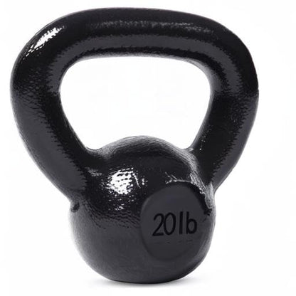 JFIT Cast Iron Kettlebell – Single Weight, Flat Bottom, Polished Handle | Men & Women | CrossFit, Cardio & Strength Training - size: 20.0 Pounds