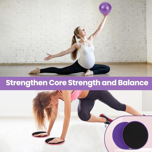 Pilates Kit, 20PCS Pilates Equipment for Home Workouts, Pilates Set for Women with Pilates Ring and Ball Set, Resistance Bands, Massage Ball, Core Sliders for Starters at Gym Studio Travel