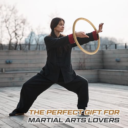 Blueweenly 3 Pcs Kung Fu Ring Wing Chun Wing Chun Training Equipment for Training Kung Fu - color: Rattan, size: 9, 11,14 Inches