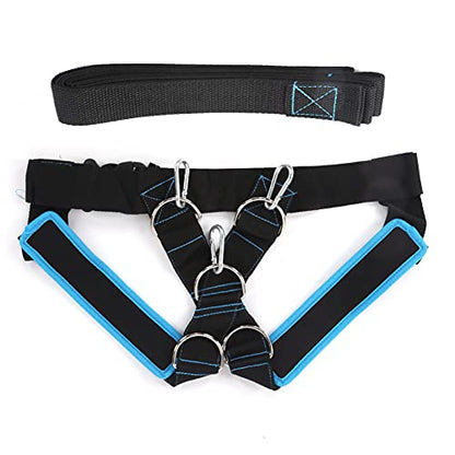 Weight Bearing Shoulder Strap Pulling Sled Harness Vest, Resistance Training Harness with Adjustable Pulling Strap for Tire Sled Drag, Core and Leg Strength Workout