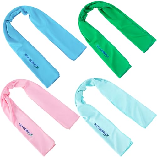 4 Pack Microfiber Gym Towels Set for Sports Fitness, Yoga, Workout, Exercise, Tennis, Super Soft and Quick-Drying Towels for Men Women (40inch X 12inch)