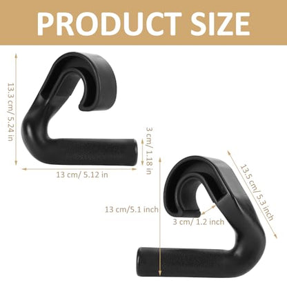 4 Pcs Neutral Grip Pull up Handles, 2 Pcs 45° Cross Grips Pull up Bar, 2 Pcs Angles 90 Grips, Black Non-Slip Ergonomic Exercise Machine Attachments for Grip Strength