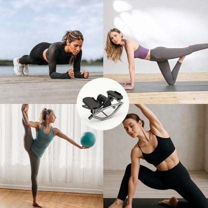 Rock Stair Steppers for Exercise at Home Aerobic Step Platform Side to Side Rocking Fitness Machines Steper up Box for Workout Mini Portable Gym Rocker Escalones para Hacer Ejercicio