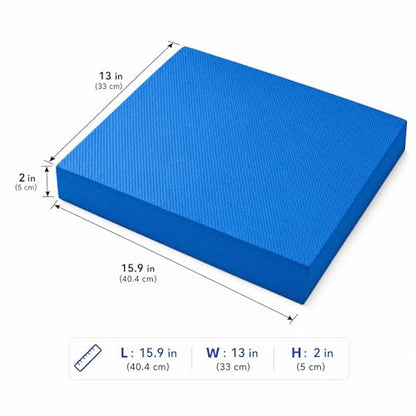 Stability Trainer Pad - Foam Balance Exercise Pad Cushion for Therapy, Yoga, Dancing Balance Training, Pilates,and Fitness - size: L
