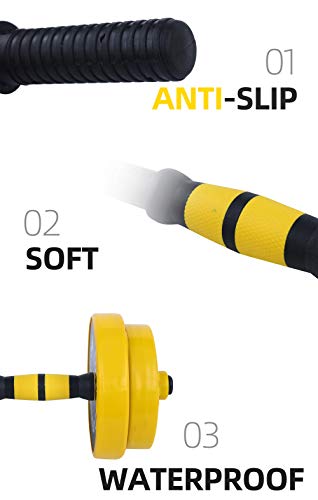 Nice C Weights, Dumbbell Set, Kettlebells, Adjustable Dumbbells, Barbell Weight Set, 20-40-50-70LB 3-in-1 set, Non-Slip, All-purpose - style: Barbell 33LB or 16 LB Dumbbell Pair