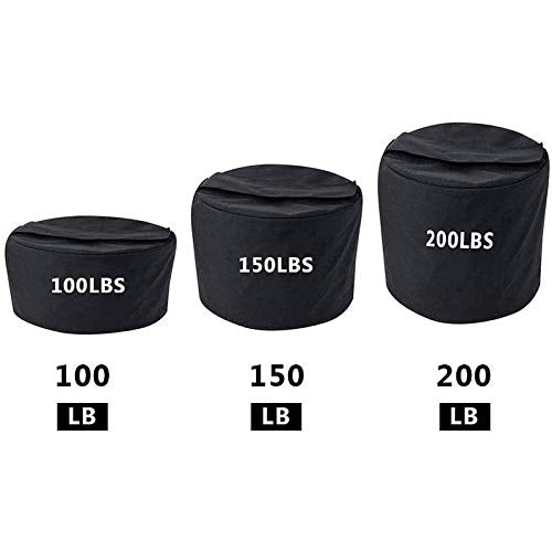 Training Sandbag Adjustable Heavy Duty Workout Sandbags Fitness Sandbags for Lifting Exercise Bodybuilding 200LBS Black