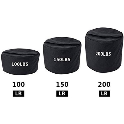 Training Sandbag Adjustable Heavy Duty Workout Sandbags Fitness Sandbags for Lifting Exercise Bodybuilding 200LBS Black