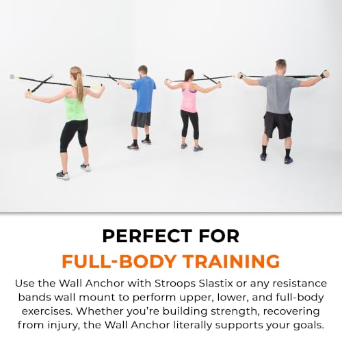 Stroops Spine Resistance Band Wall Anchor for Home Gym Workouts | Resistance Bands Wall Mount System for Strength Training, Stretching and Fitness Exercises