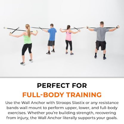 Stroops Spine Resistance Band Wall Anchor for Home Gym Workouts | Resistance Bands Wall Mount System for Strength Training, Stretching and Fitness Exercises