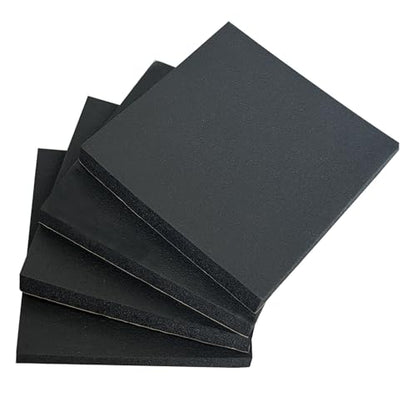 4 Pieces Adhesive Foam Padding 1/2 in Thick X 4 in X 4 in, Anti Vibration Pads, Closed Cell Foam Pads for Anti-Slip, Shock Absorption - size: 4in X 4in X 1/2in, style: With adhesive,Foam