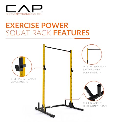 CAP Barbell Power Racks and Attachments - style: FM-905Q Yellow