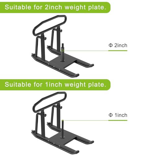 Dolibest Weight Sled, Fitness Sled, Workout Sled for Fitness Strength Training and Speed Improvement, Push-Pull Prowler Training, Suitable for 1-2" Weight Plates, Black
