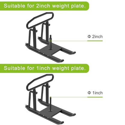 Dolibest Weight Sled Bundle: Portable Weight Sled with Handle & Fitness Sled for Strength Training and Speed Improvement, Innovative Design for Easy Obstacle Clearance, Suitable for 1-2" Weight Plates