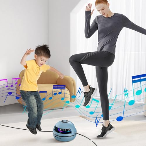 Music Jump Rope Machine Smart Skipping Rope Machine with LED Counter and Speaker, Intelligent Automatic Electric Rope Skipping Machine for Gym Party Home