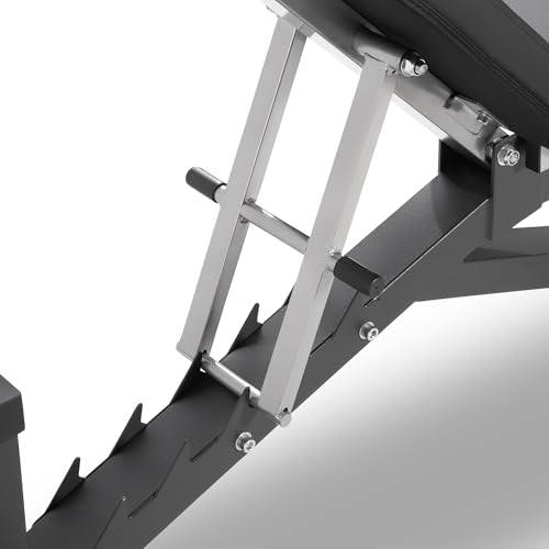 Marcy Deluxe Adjustable Utility Weight Bench for Home Gym Weightlifting and Strength Training SB-8062