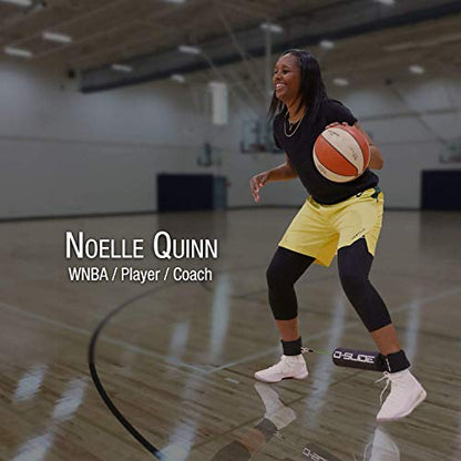 The Official D-Slide Basketball Training Equipment aids in Perfecting the Defensive Slide | Develops lateral Quickness Including Shooting and Dribbling Skills.