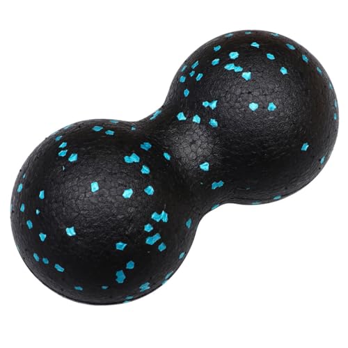 Healifty Hard Peanut Massage Ball Double Lacrosse Massage Ball Deep Tissue Massage Roller Mobility Ball for Physical, 16.5X8.5X2cm, Blue