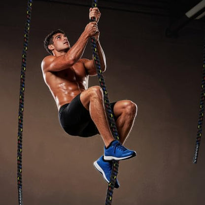 Climbing Rope Gym Workout - 1.5inch Diameter with 10FT 15FT 20FT 30FT 40FT Gym Climb Rope Heavy Duty Workout Exercise Ropes for Adults Indoor Outdoor Strength Training - style: 1.5 Inch-20ft