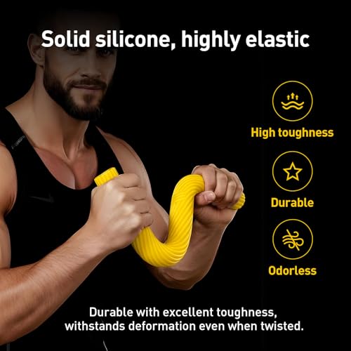 Flex Therapy Bar Flexible Resistance Bar for Physical Therapy,Hand Grip Strengthener for Gym Physical Therapy & Office, Relieves Tendonitis Pain & Improve Grip Strength