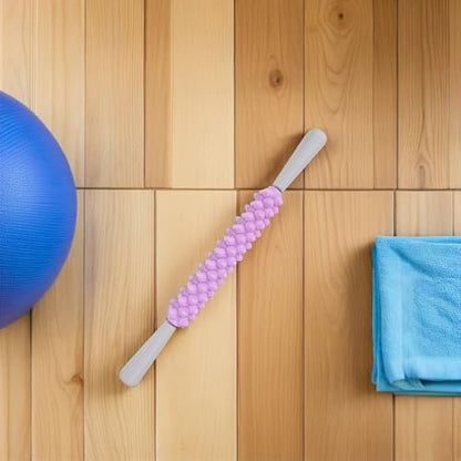 Yoga Massage Stick Trigger Point Roller Stick for Deep Tissue Muscle Therapy, Shoulder and Back Massage Tool for Post-Workout and Fitness