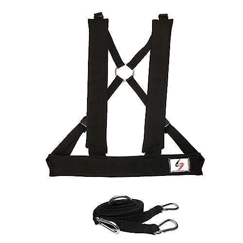 Padded Dual-Use Harness with 10ft Towline. Made in The USA for Speed, Agility and Jump Training.