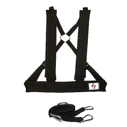 Padded Dual-Use Harness with 10ft Towline. Made in The USA for Speed, Agility and Jump Training.