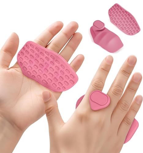 HUAFA Anti-Slip Workout Grips, Gym Grips Weight Lifting Grips Pads, Ergonomics Weight Lifting Gloves for Men Women Deadlift, Fitness Training and Exercise, Gym Grips Pads for Palm Protection - color: Pink