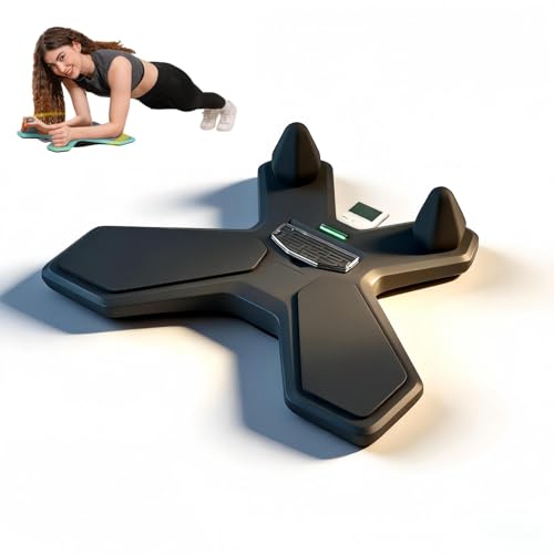 Workout Balance Board with Maze Game Core Trainer with Pleasure Wholesale 360° Tilt & Twist Plank Board with Multi-Functional Handles Phone Holder Plus Elbow Pad