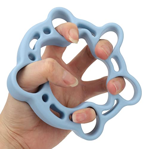 Finger Stretcher Exerciser, Forearm Adjustable Hand, Finger Stretchers, Grip Rings Hand Exerciser for Arthritis Carpal Tunnel Recovery (Blue) - color: Blue