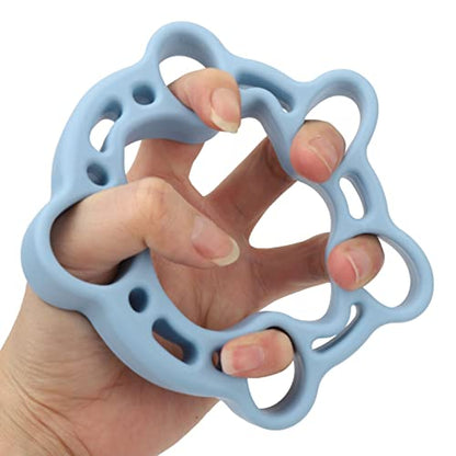 Finger Stretcher Exerciser, Forearm Adjustable Hand, Finger Stretchers, Grip Rings Hand Exerciser for Arthritis Carpal Tunnel Recovery (Blue) - color: Blue