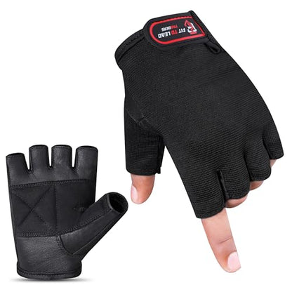 Weight Lifting Gloves with Wrist Wrap Support for Men & Women, Workout Gloves for Gym Training, Full Palm Protection, Anti-Slip Grip & Fitness Support