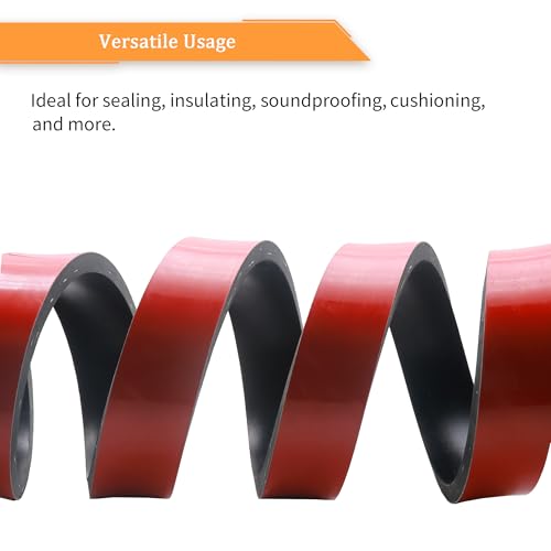 DOBTIM Adhesive Reinforced Solid Rubber Sheets, Rolls & Strips Cloth Inserted 3/16 (.187)" Thick X 3" Wide X 10'Long, Neoprene Rubber Strips Tensile-Resistant Tougher Projects