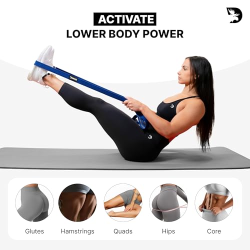 DMoose Fitness Fabric Resistance Bands for Full Body Exercises - Non-Slip Thick Cloth Stretch Band for Squats, Lunges & Bicep Curls - Long Resistance Bands for Working Out - Booty Band for Men & Women