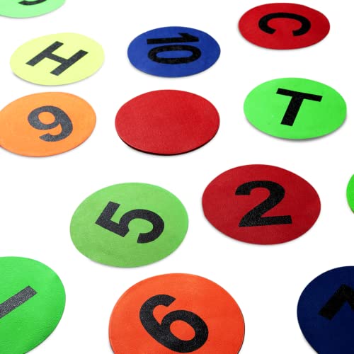 GSi Spot Markers – Non-Slip Non-Toxic Poly Spots – Floor Markers for PE, Sports & Classroom Activities