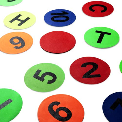 GSi Spot Markers – Non-Slip Non-Toxic Poly Spots – Floor Markers for PE, Sports & Classroom Activities