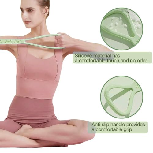 2025 Upgraded Figure 8 Resistance Band for Physical Therapy, Shoulder Back Arm Exercise Bands, 3 Resistance Levels for 15 25 35lb for Kids Adult Elderly