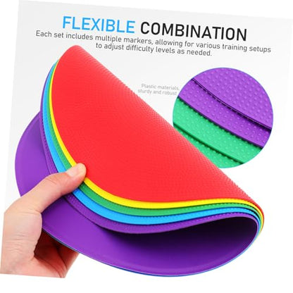 Holibanna 6Pcs Non Slip Floor Dots Agility Training Markers Spot Markers for Soccer Practice Gym Classroom Sports Activities