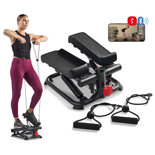 Sunny Health & Fitness Mini Stepper w/LCD Monitor & Adjustable Step Height - color: Black