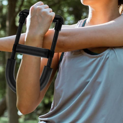 Wrist Strengthener Forearm Exerciser Grip Trainer Indoor Fitness Device for Arm Workout Hand Strengthener with Metal Abs Sponge 10.23X5.51X1.18In