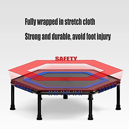 Trampoline 50in Mini Trampoline with Foamable Handles, Core Training Cardio Fitness Equipment for Men and Women, Home Gym Indoor Exercise Rebound Trampoline