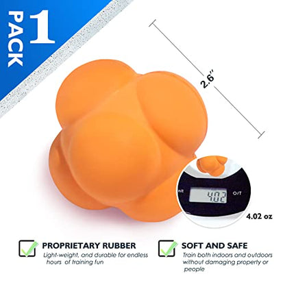 GSE Sports Reaction Balls for Field Training, Agility Trainer for Baseball - color: White, style: 1-Pack