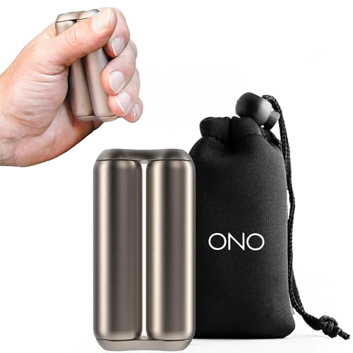 ONO Roller - Handheld Fidget Toy for Adults | Help Relieve Stress, Anxiety, Tension | Promotes Focus, Clarity | Compact, Portable Design (Titanium, Junior Size - Titanium) - size: Junior Size, style: Natural