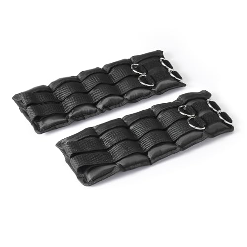 Amazon Basics Adjustable Ankle Weights - style: 5 Pound Set (2.5 Pounds Each)